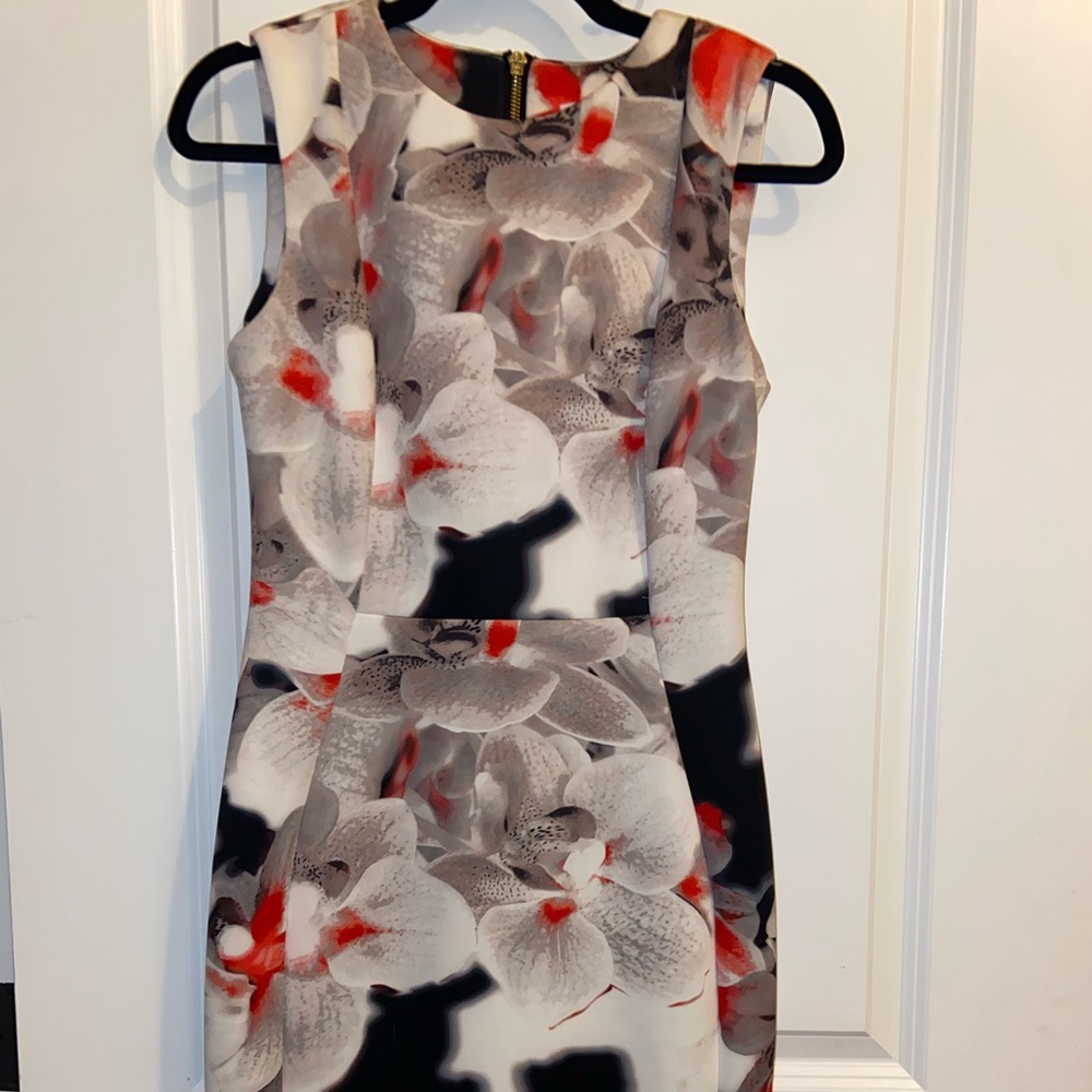 Tight floral Calvin Klein dress